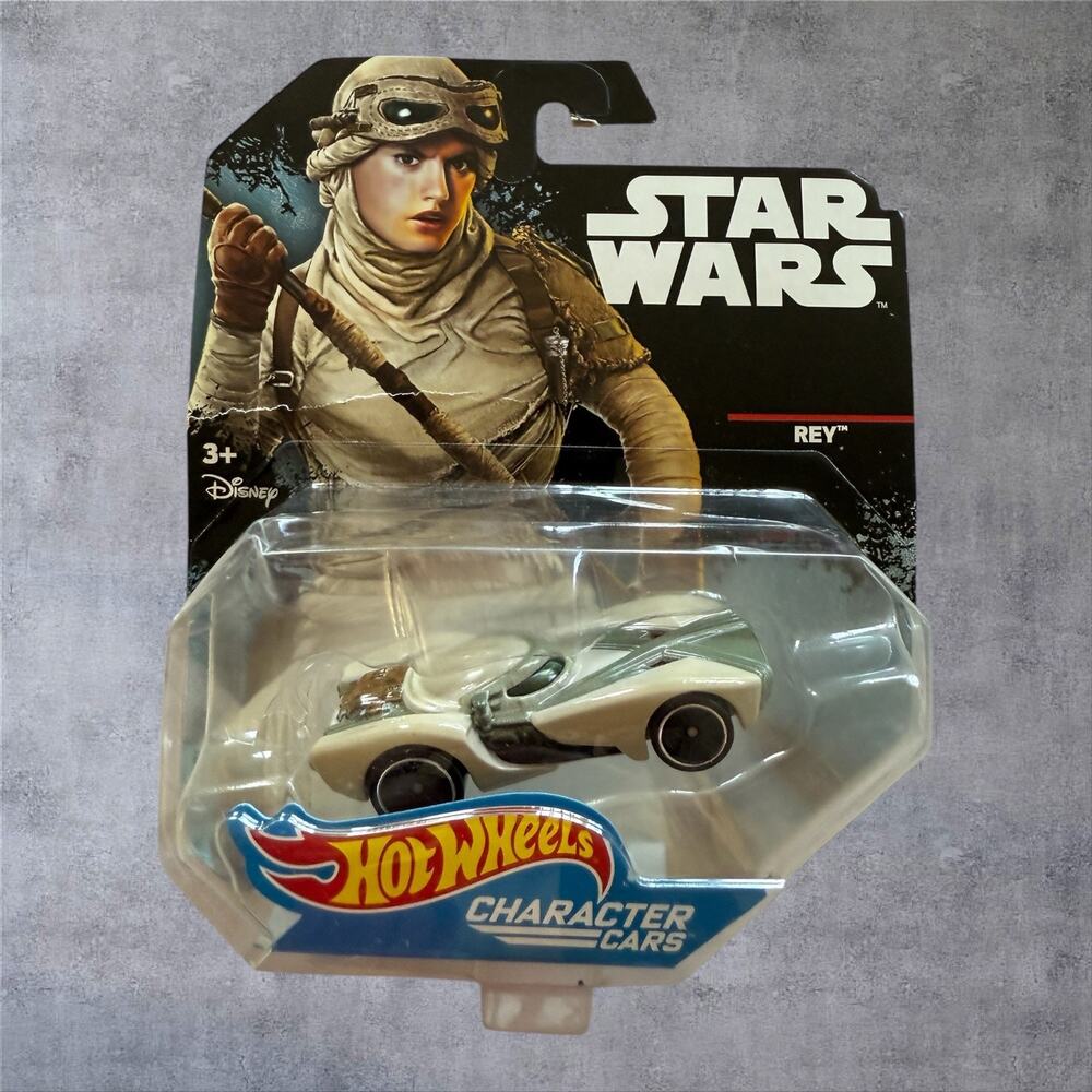 Hot Wheels Star Wars Rey Character Car Die-Cast 1:64 Scale DXP50 New in Box